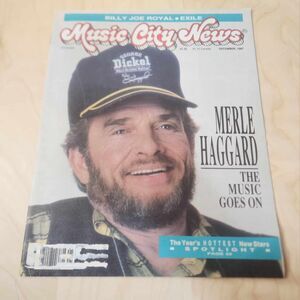 Vintage Music City News Magazine December 1987 Merle Haggard Cover Country Music